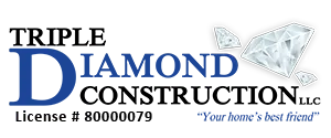Business logo for Triple Diamond Construction