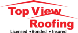 Business logo for Top View Roofing
